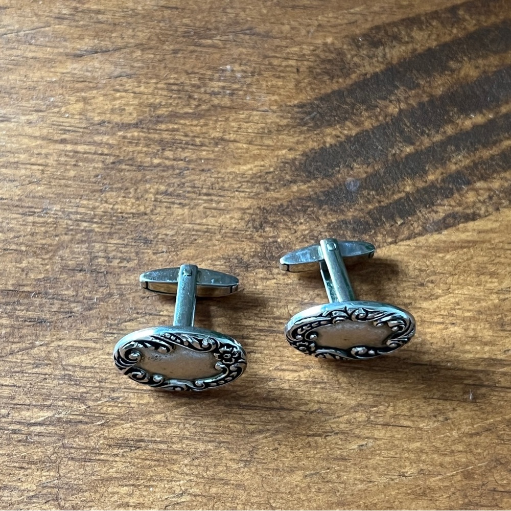 vintage signed SARAH COVENTRY men’s cufflinks silver